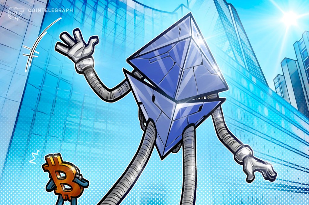 ethereum hits 8 month highs in btc as money heads for riskier altcoins