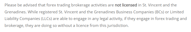 Why Avoid Brokers from St Vincent & The Grenadines