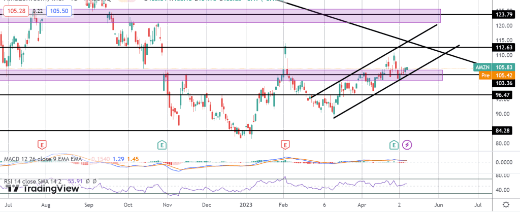 amazon shares lower pre market