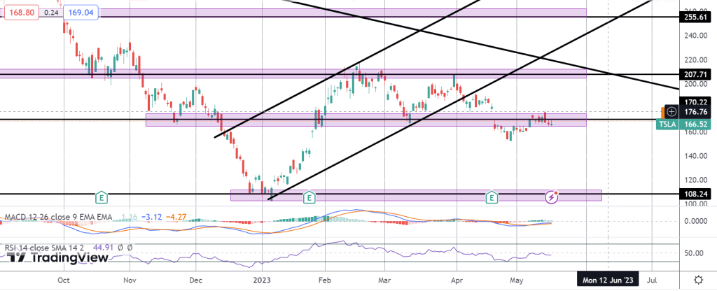 tesla shares higher as musk teases new products