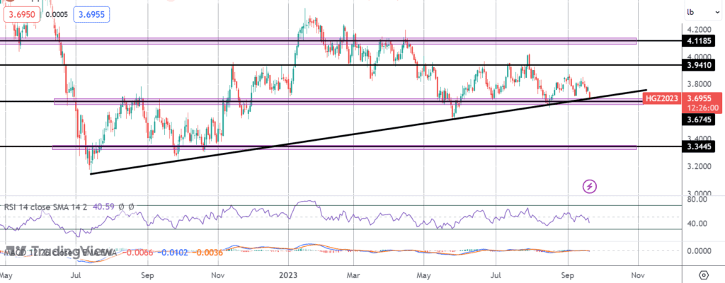 hawkish fed outlook china concerns weighing on copper
