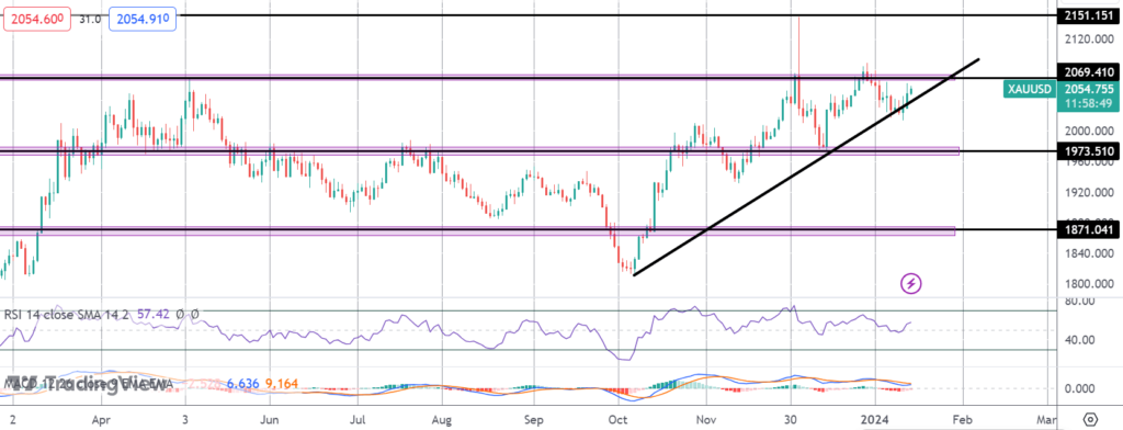 gold prices rally on fresh red sea attacks